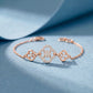 Floral Bloom 18KT Diamond Gold Bracelet For Women