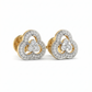 TriCurve Bloom 18kt Diamond Stud Earrings for Women