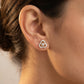 TriCurve Bloom 18kt Diamond Stud Earrings for Women