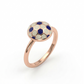 Goal! Kids Football Enamel 18kt Rose Gold Ring