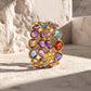 Pastel Mosaic Twin Band 18kt Gold Ring for Women