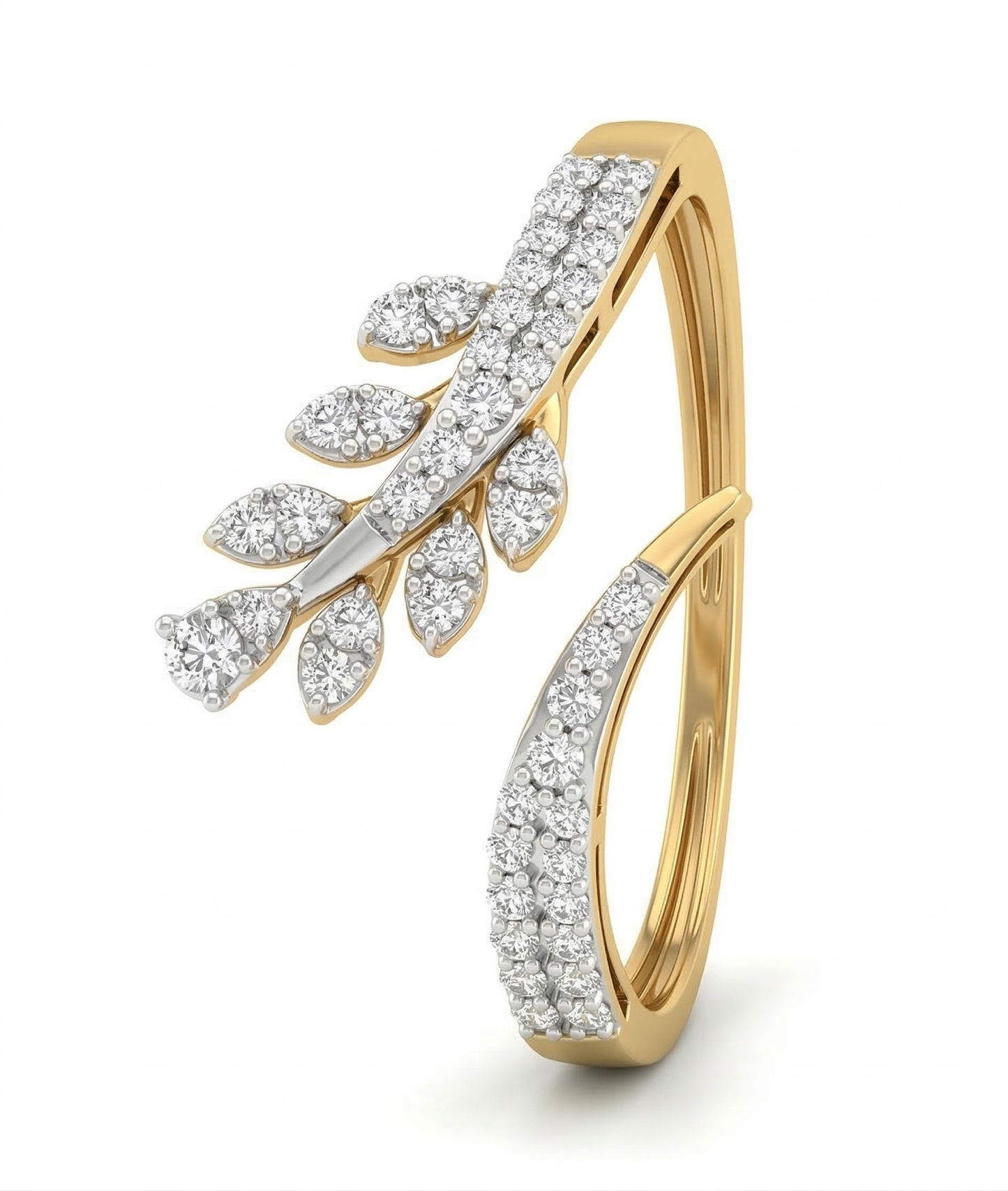 Royal Duo Open Style 18kt Diamond Ring for Women