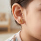 Om Sacred Gold 18kt Yellow Gold Stud Earrings