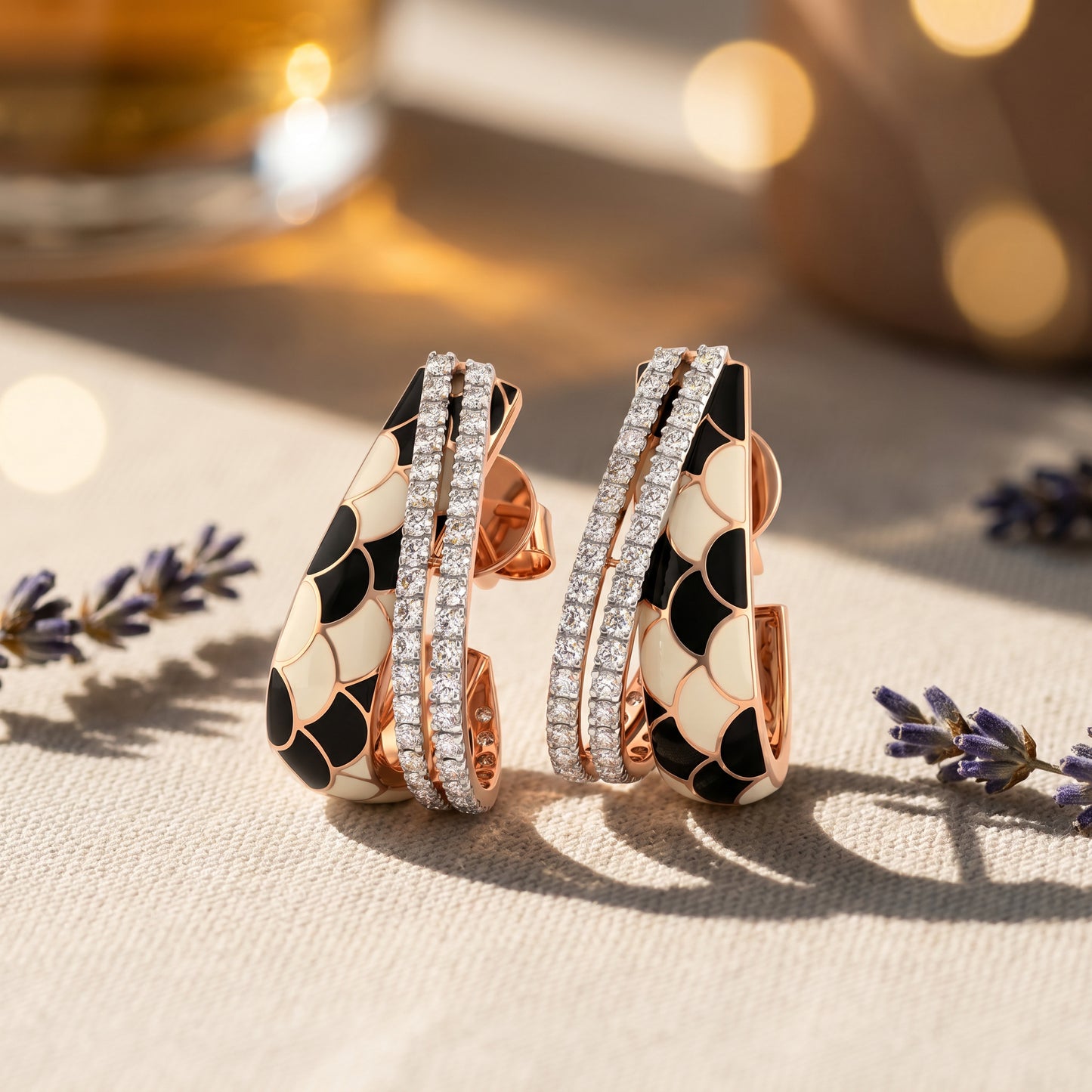 Velvet Curve 18kt Gold Earrings for Women