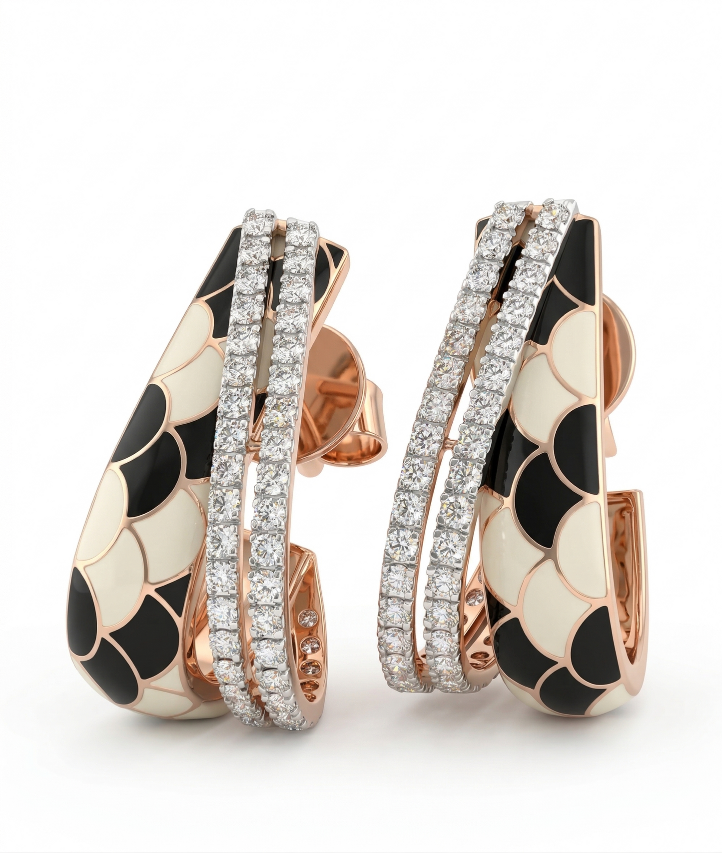 Velvet Curve 18kt Gold Earrings for Women