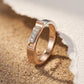 Valerio Dual Tone Bar 18kt Diamond Ring For Men