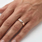 Valerio Dual Tone Bar 18kt Diamond Ring For Men