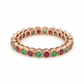 Berry Mint 18kt Rose Gold Wedding Ring for Women