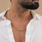18KT Yellow Gold Paperclip Link Chain for Men