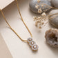 18KT Gold Diamond Trilogy Pendant For Women