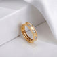 18KT Yellow Gold Diamond Eternity Band Ring Women