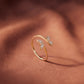 18KT Yellow Gold Diamond Butterfly Ring For Women